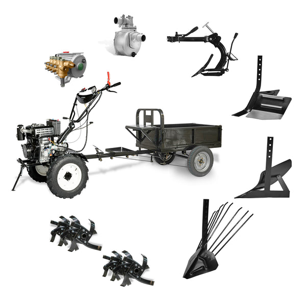 Kit 10 en 1 - Motocultivador Diesel 10hp - Eisen