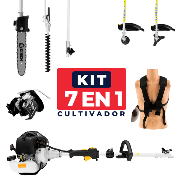 7 EN 1 Máquina Multi-función 62cc - 3,4Hp - Cultivador