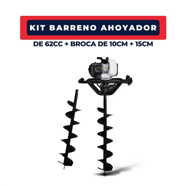 Barreno Ahoyador 62cc + Broca de 10cm + 15cm | Eisen