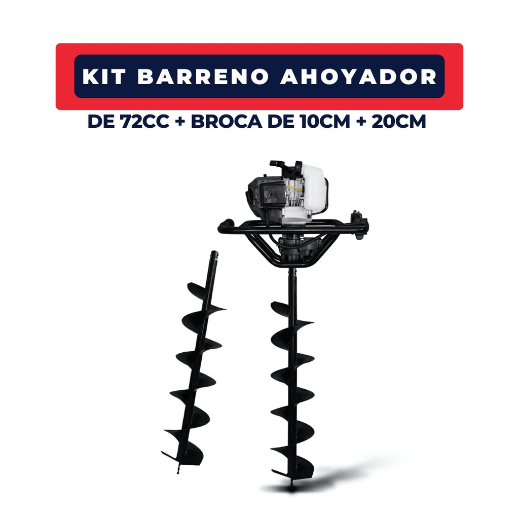 Barreno Ahoyador 72cc + Broca de 10cm + 20cm | Eisen