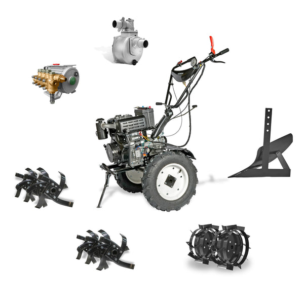 Kit 6 en 1 - Motocultivador Diesel 10hp - Eisen